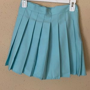 Baby Blue Pleated Skirt